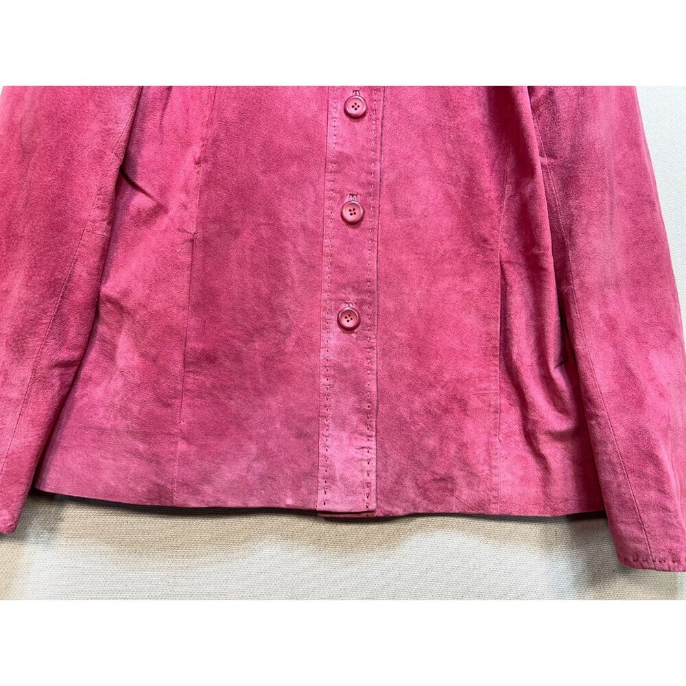 Pendleton Women's Button Front Leather Suede Jack… - image 7